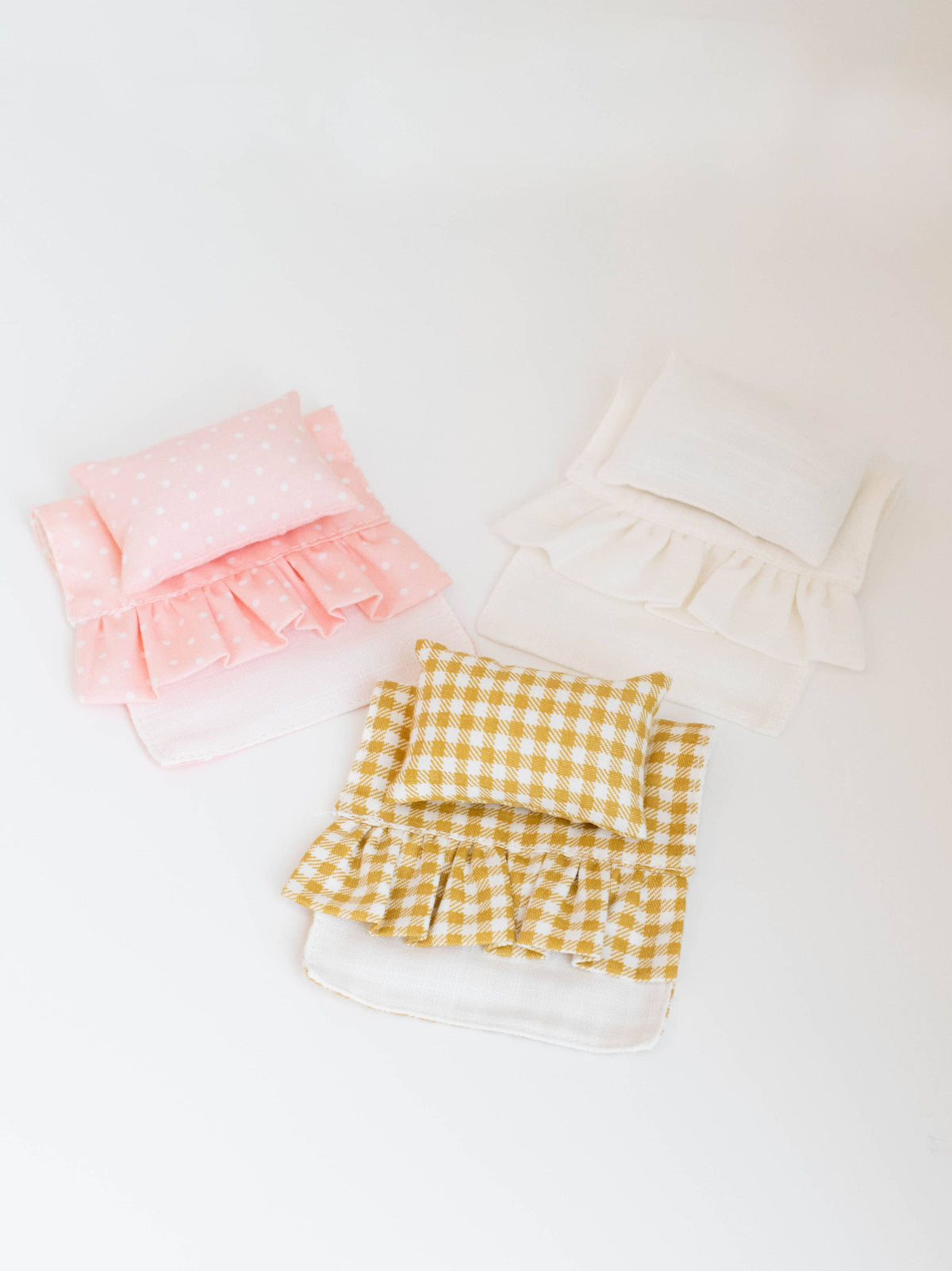 Dollhouse Single Bedding Set | Multiple Colors: Off White Linen