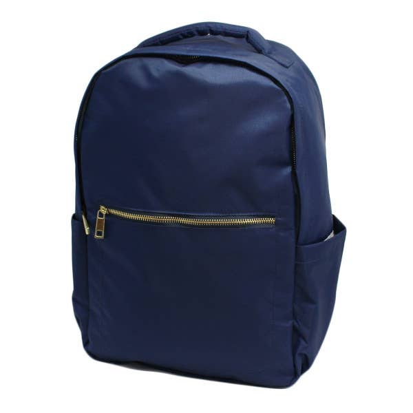 Navy Nylon Brass Diego Backpack | Mint