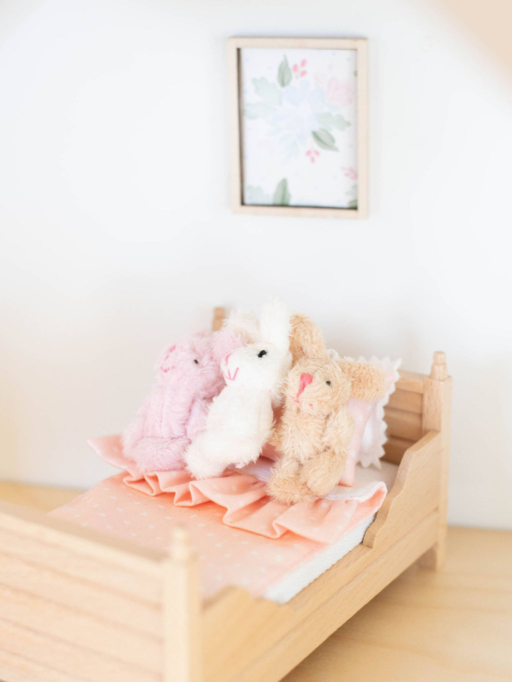 Dollhouse Plush Bunny Stuffed Animal | Multiple Colors: White