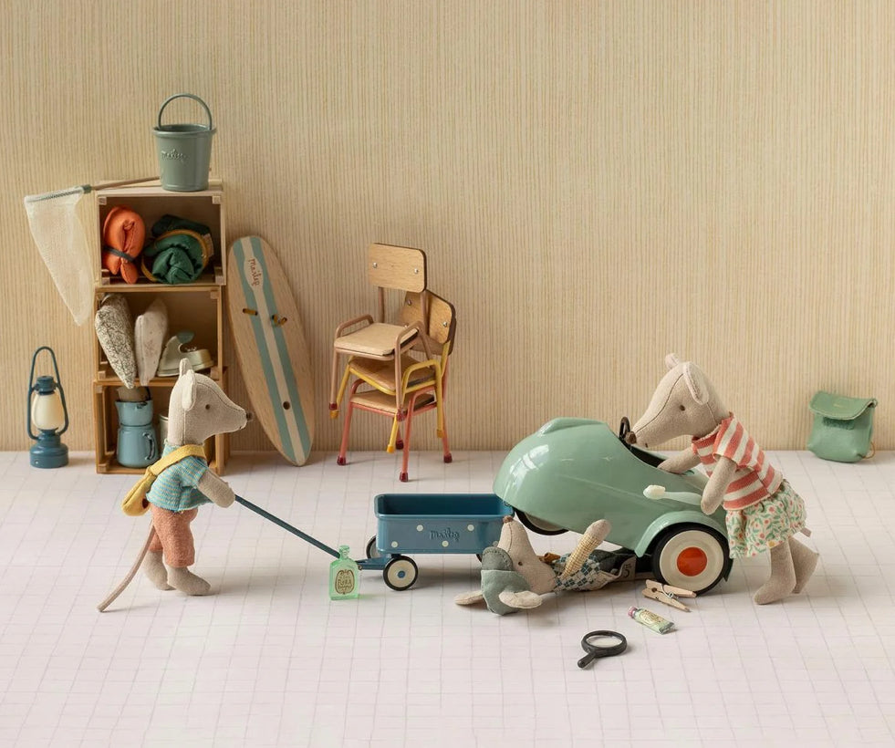 Wagon, mouse - blue