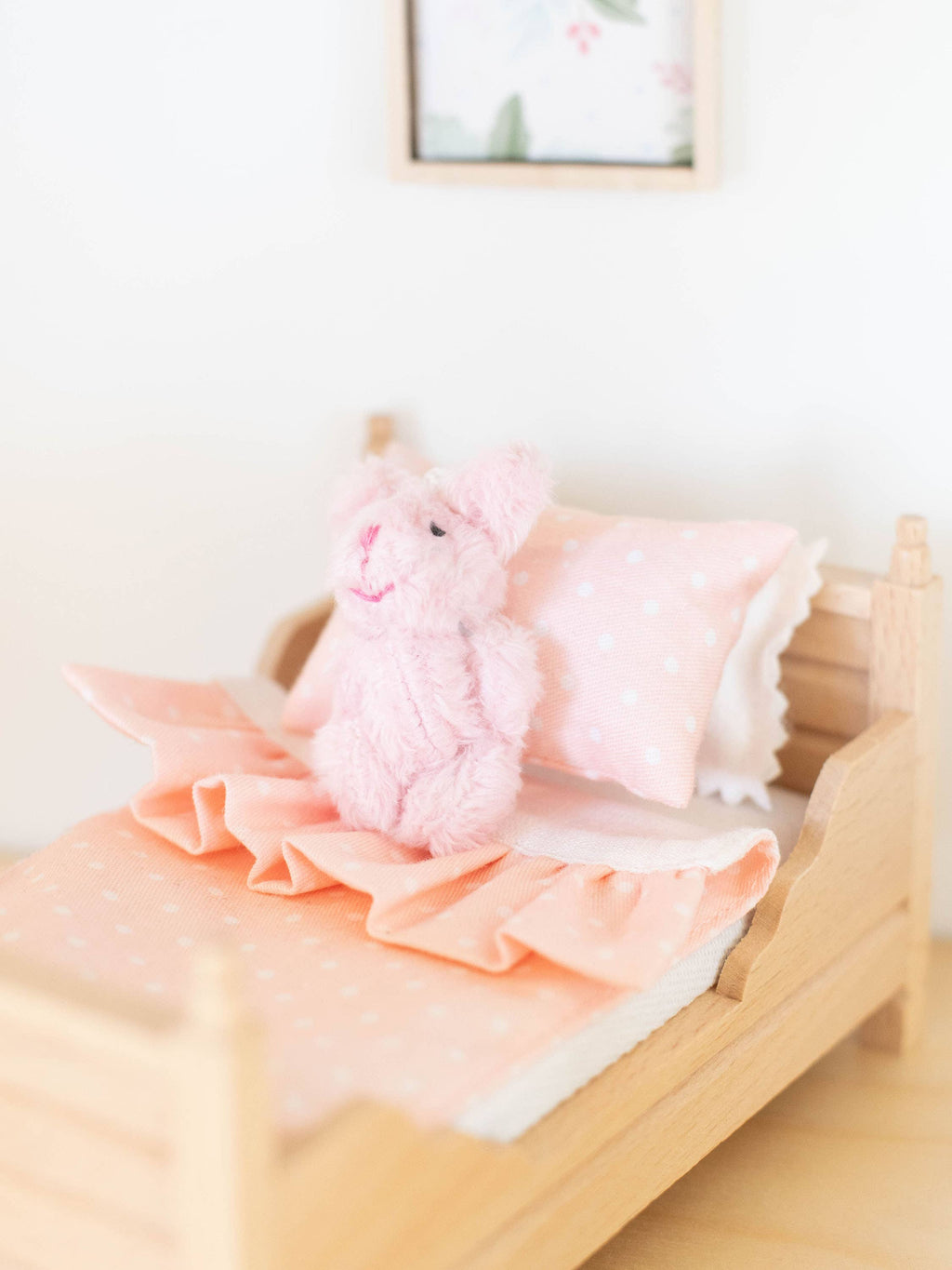 Dollhouse Plush Bunny Stuffed Animal | Multiple Colors: White