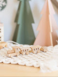 Dollhouse Play Miniature Train | Natural Wood