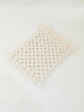 Dollhouse Macrame Rectangle Rug | Ivory or Natural: Ivory