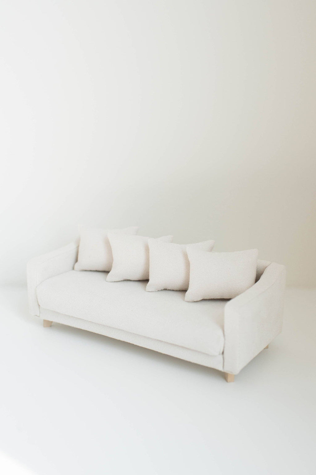 Dollhouse Adelaide Scoop Arm Sofa | Pearl White