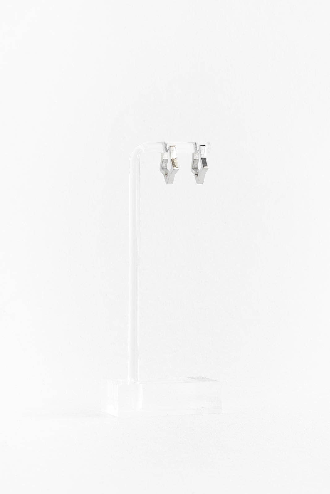 Star Hoop Stud Earrings - Hypoallergenic, Flat Back, Girl : Gold