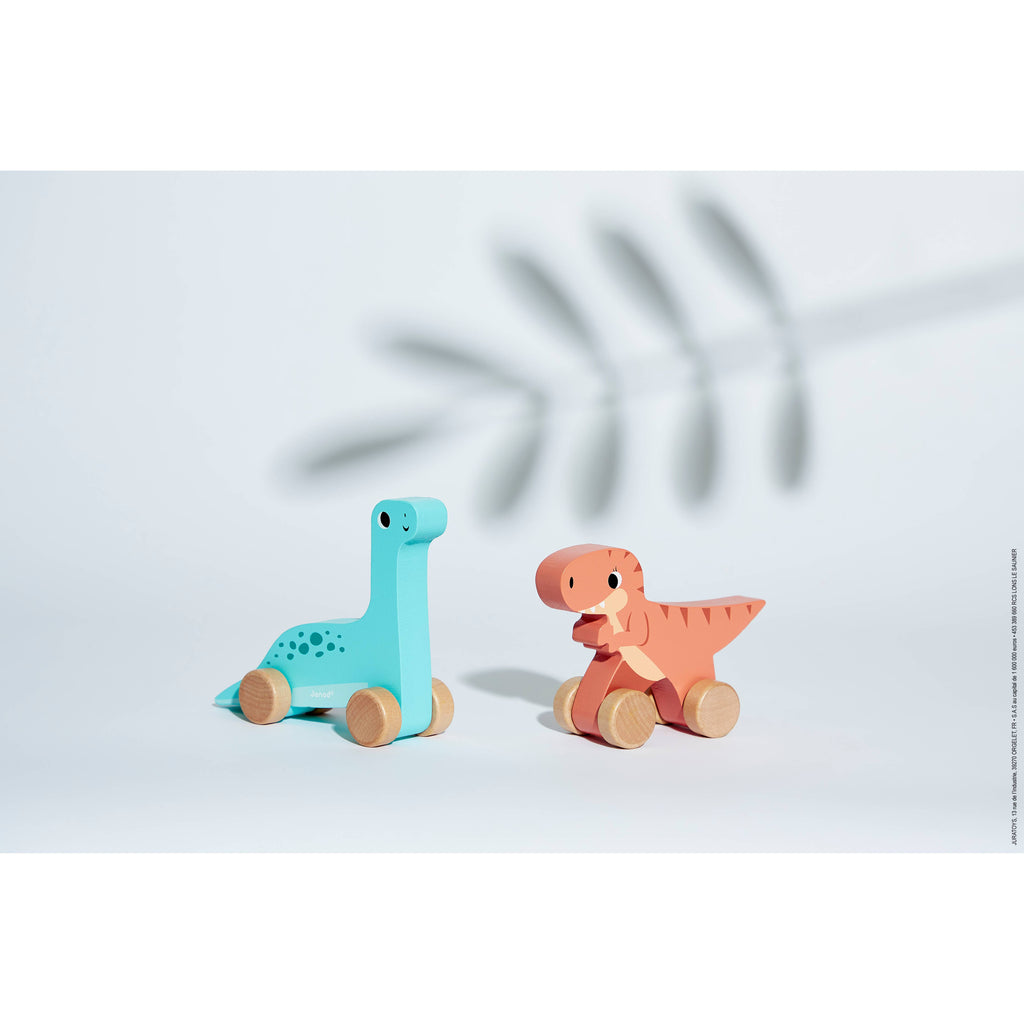 Dinos Push-Along Dinosaur Display x6