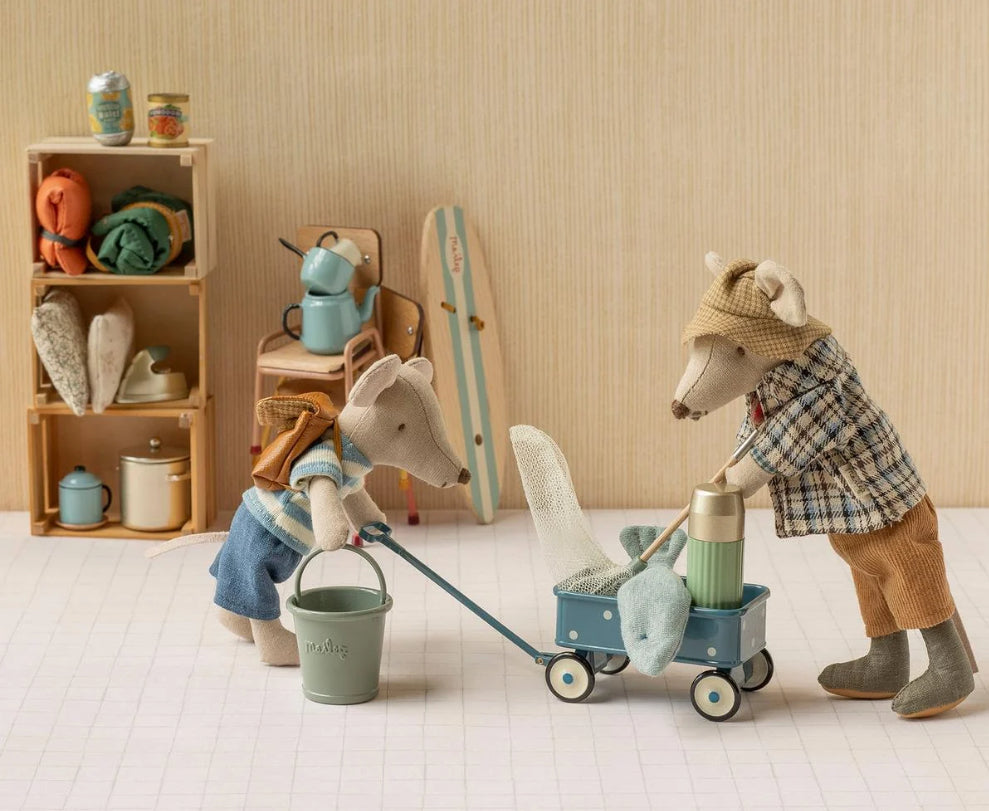 Wagon, mouse - blue