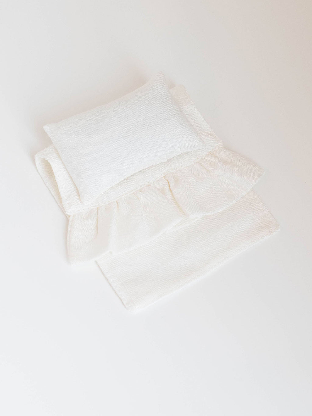 Dollhouse Single Bedding Set | Multiple Colors: Off White Linen