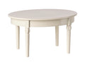 Vintage dining Table, mouse - off white