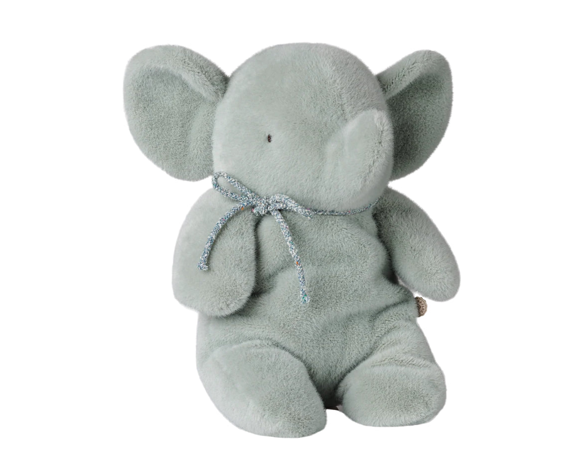 Elephant, plush, medium - soft mint