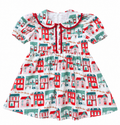 clara dress in christmas village