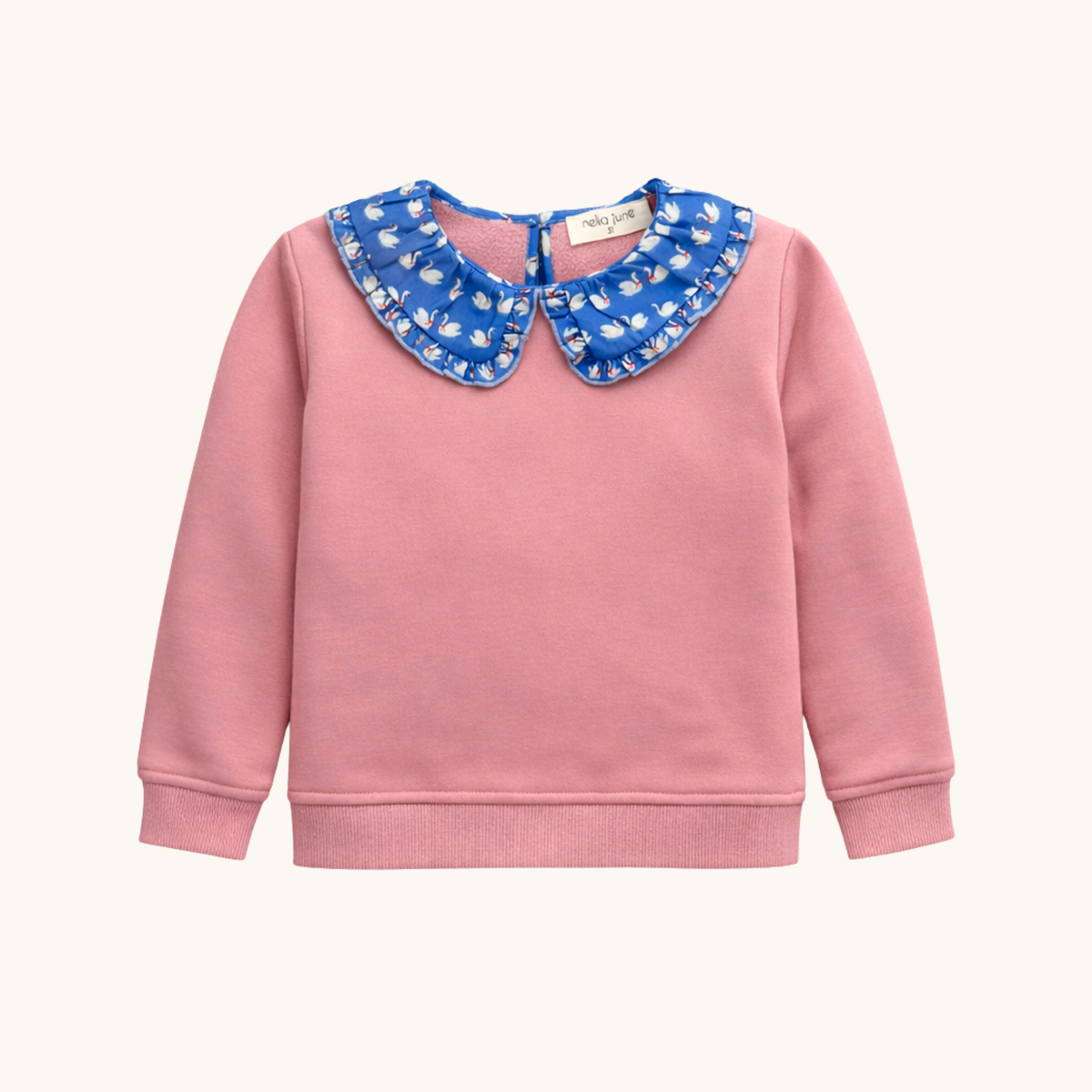 Collared Sweatshirt in Swan