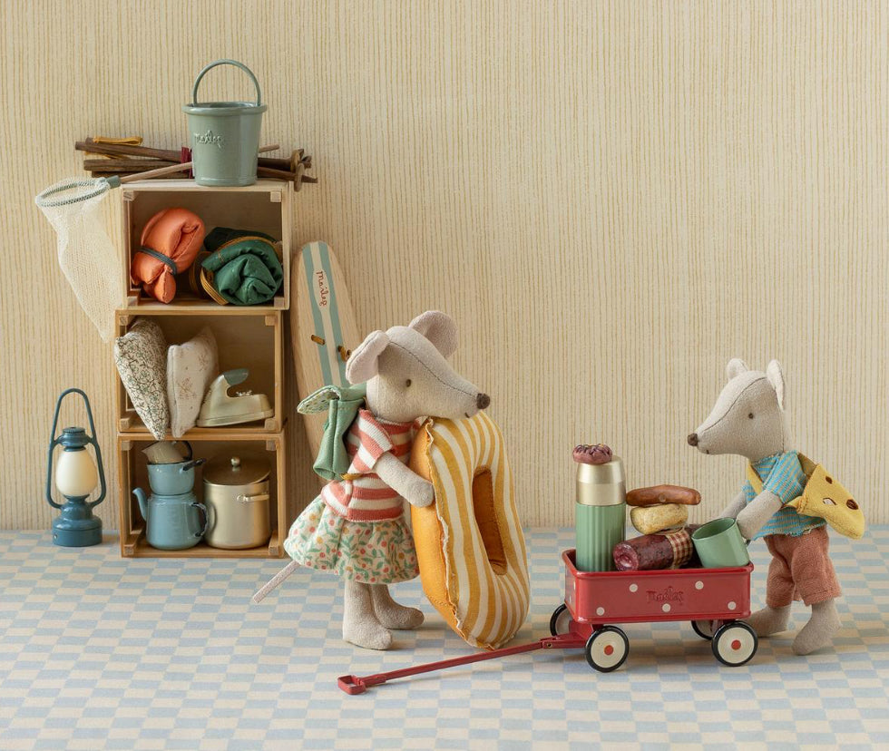 Wagon, mouse - red