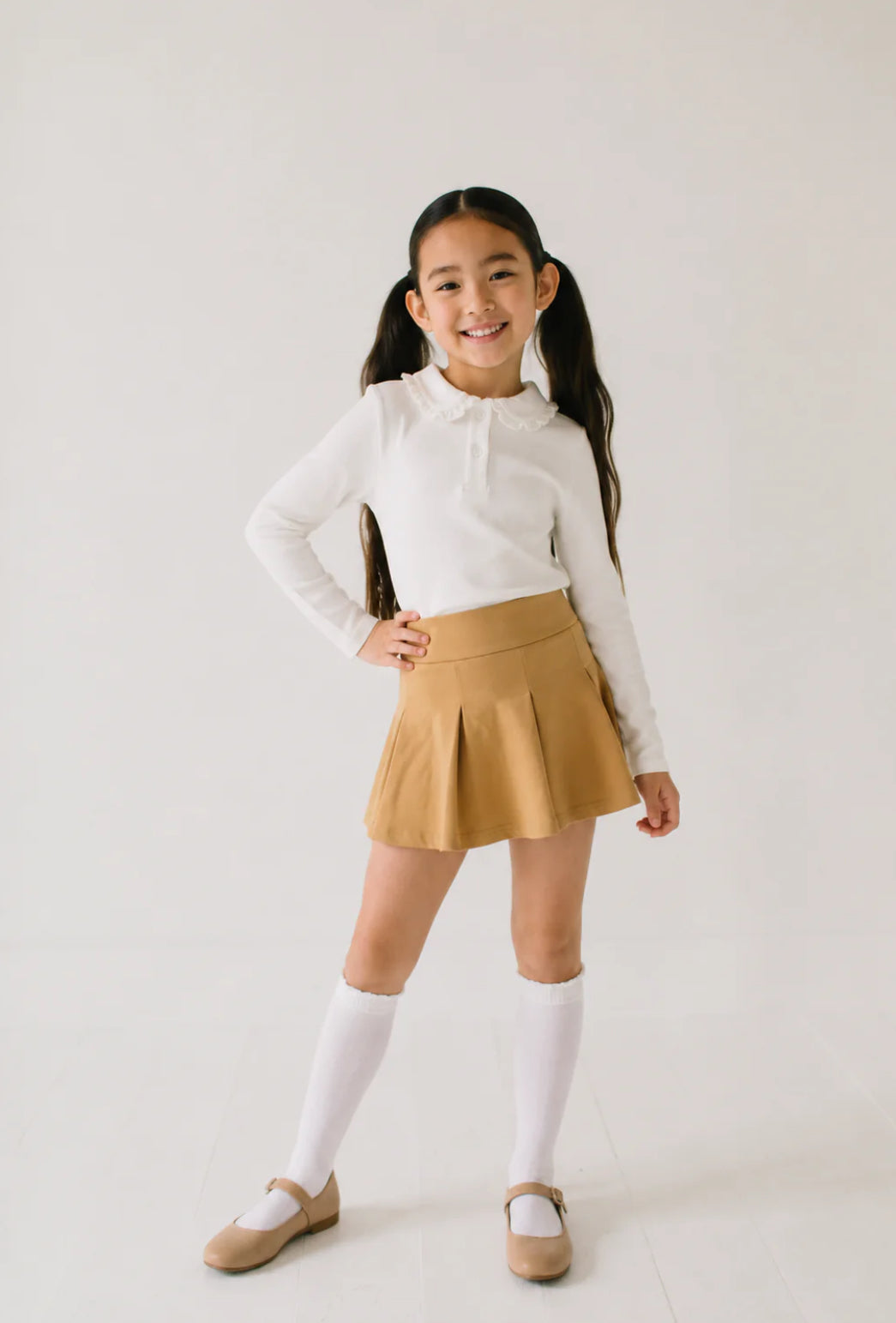 Khaki Uniform Skort