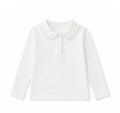Classic Long Sleeve Ruffle Polo