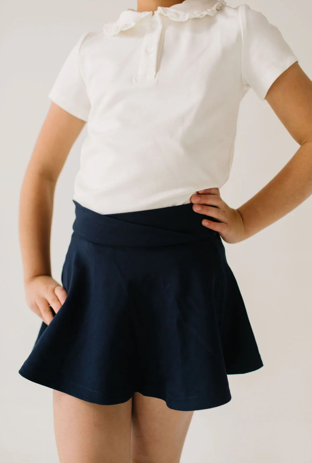 Navy Uniform Skort