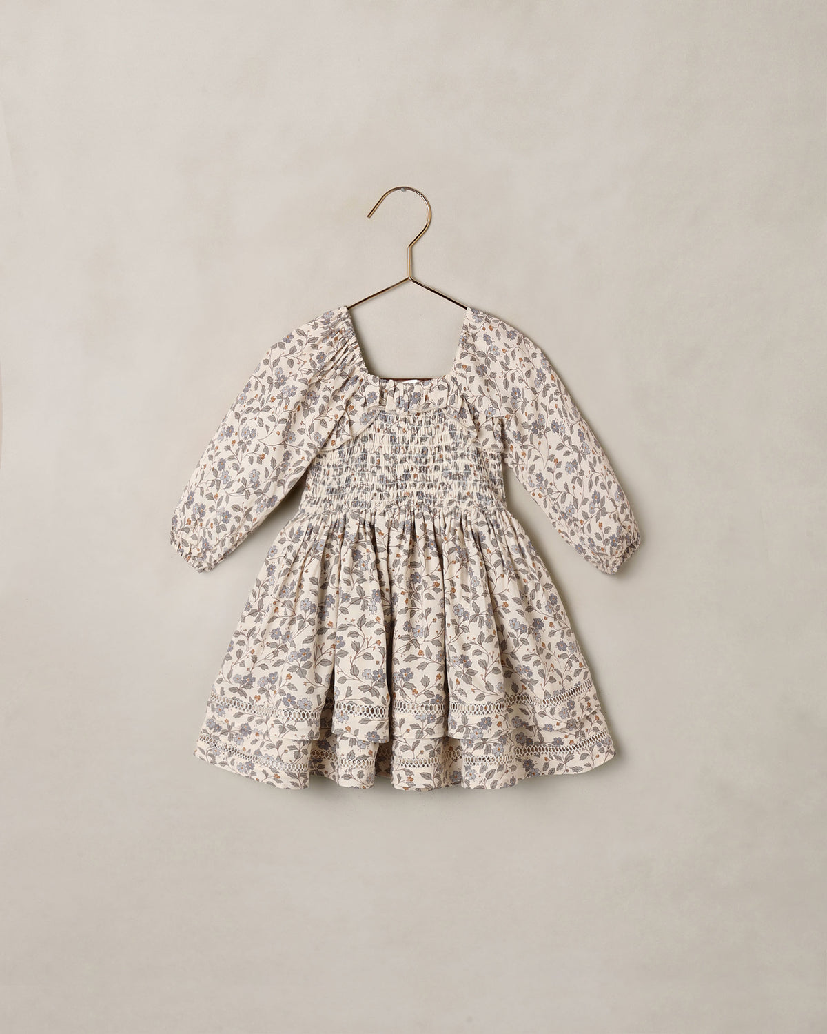 Elodie Dress in Blue Garden