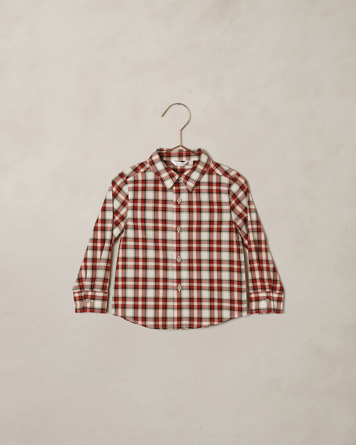 Harrison button down in holiday tartan