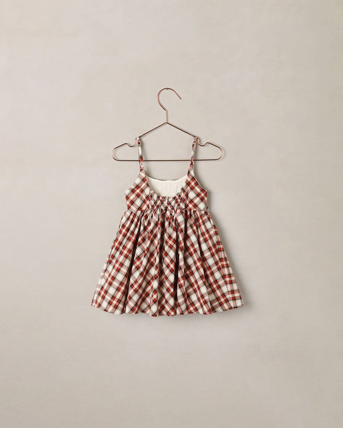 betsy dress in holiday tartan
