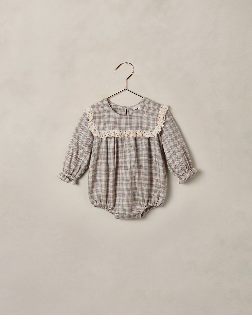 Noelle romper in fall plaid