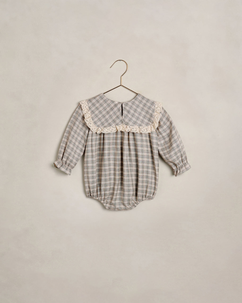 Noelle romper in fall plaid