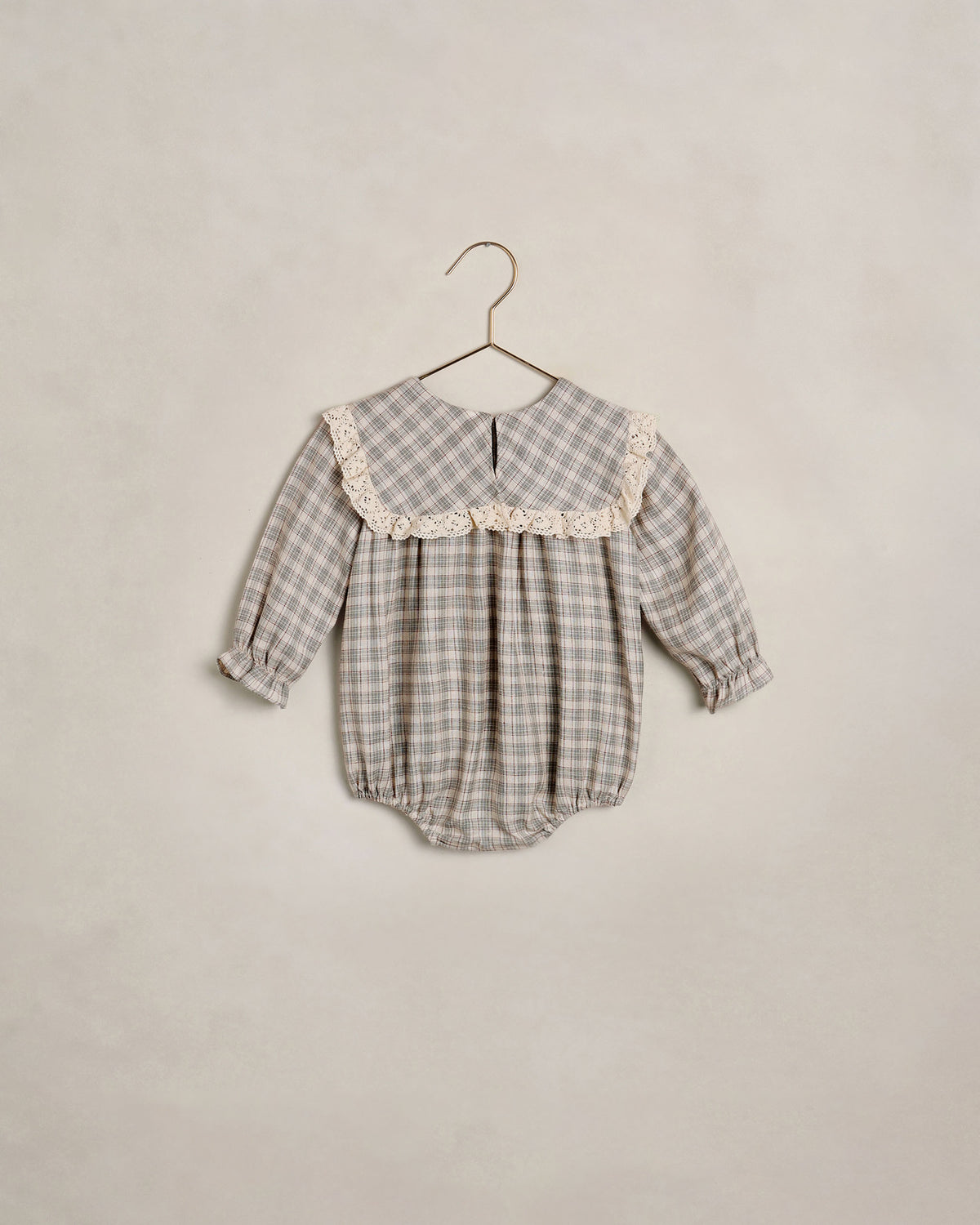 Noelle romper in fall plaid