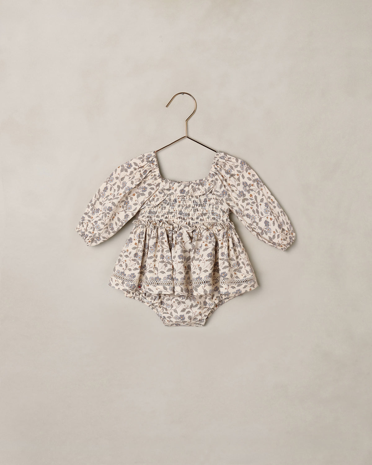 Elodie romper in blue garden
