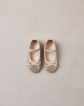 Ballet Flats in Rose Gold Shimmer