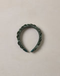 braided headband in green