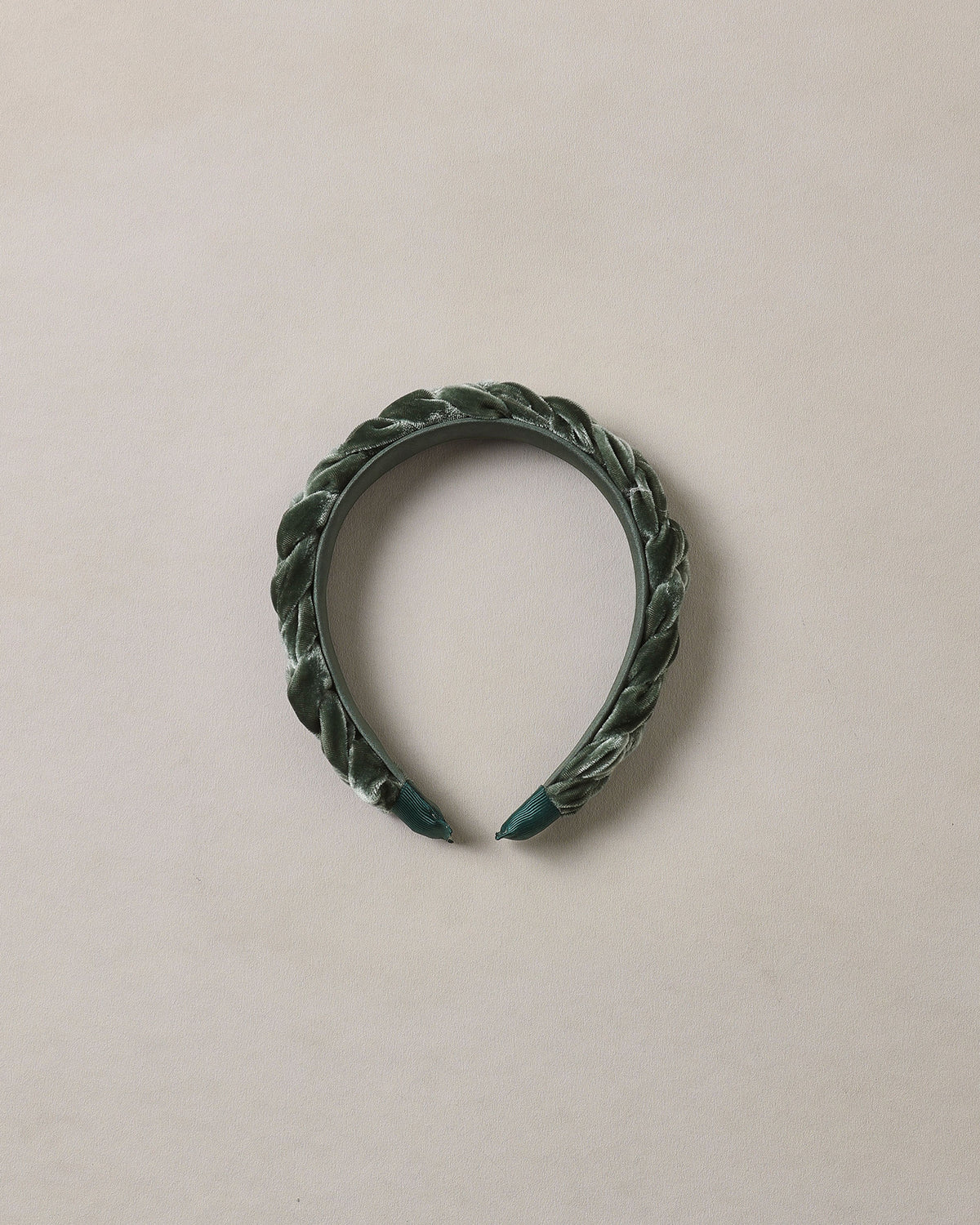 braided headband in green