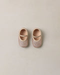 Baby Ballet Flats in Rose Gold Shimmer
