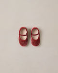 baby ballet flats in ruby