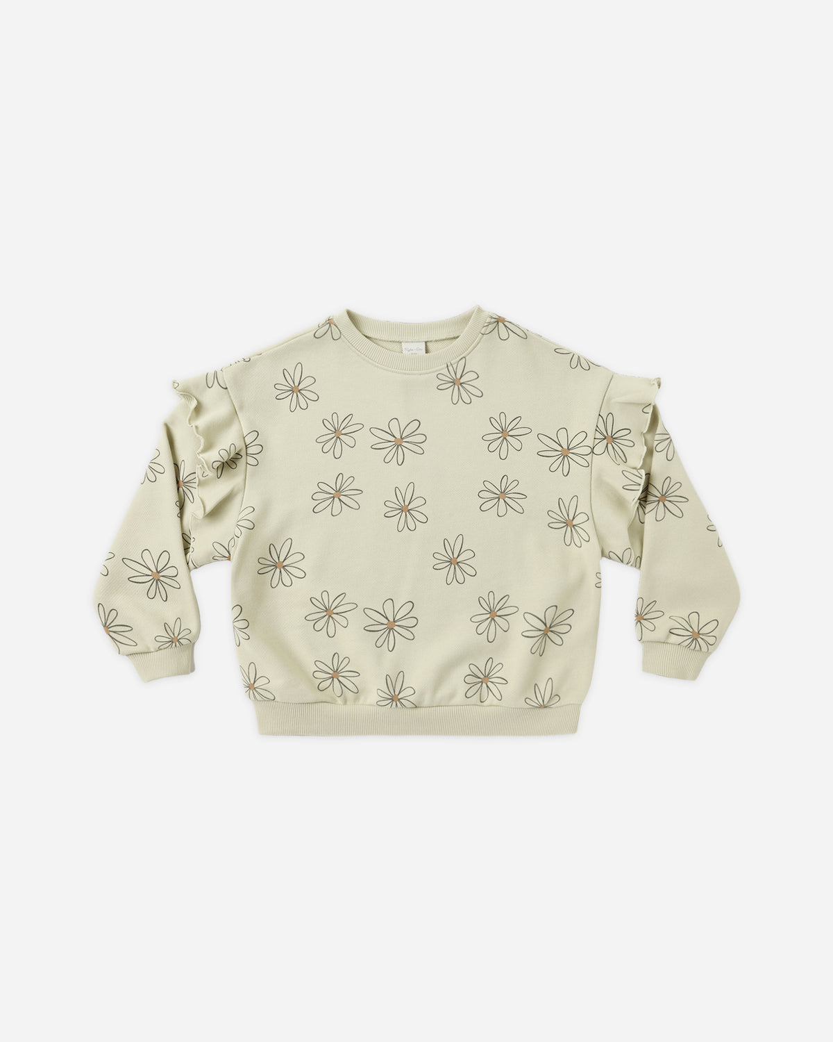 Ruffle Sweatshirt in Big Daisy