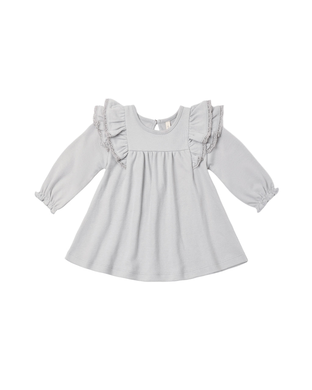 Long Sleeve Flutter Dress ll Cloud