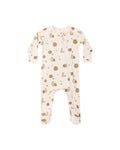 Bamboo Zip Footie in Harvest Friends