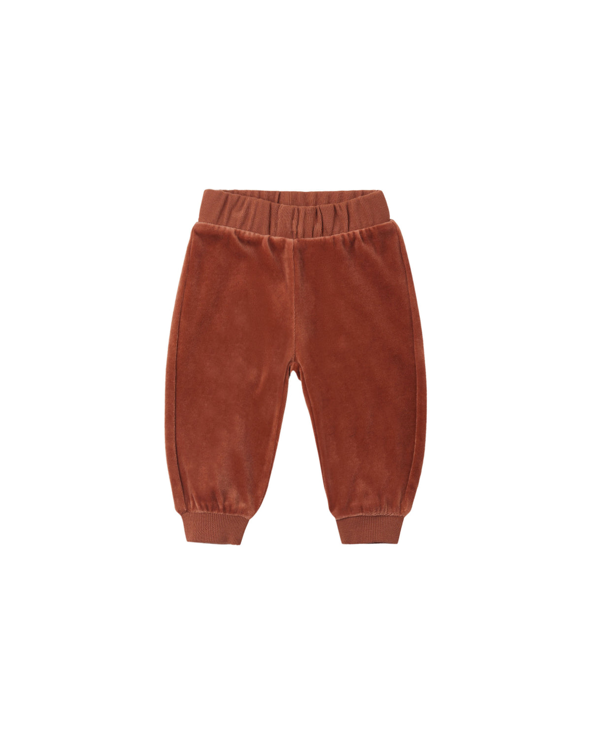 velour relaxed sweatpants in redwood