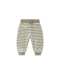 velour relaxed sweatpants in spruce stripe