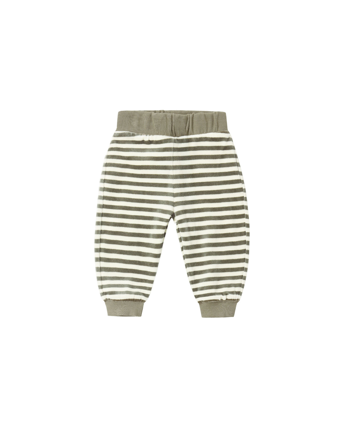 velour relaxed sweatpants in spruce stripe