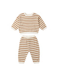 Waffle Slouch Set in Spice Stripe