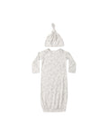 Bamboo Baby Gown +Hat Set ll Cloud Floral
