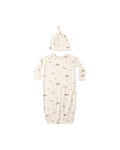 Bamboo Baby Gown + Hat Set ll Woodland- one size