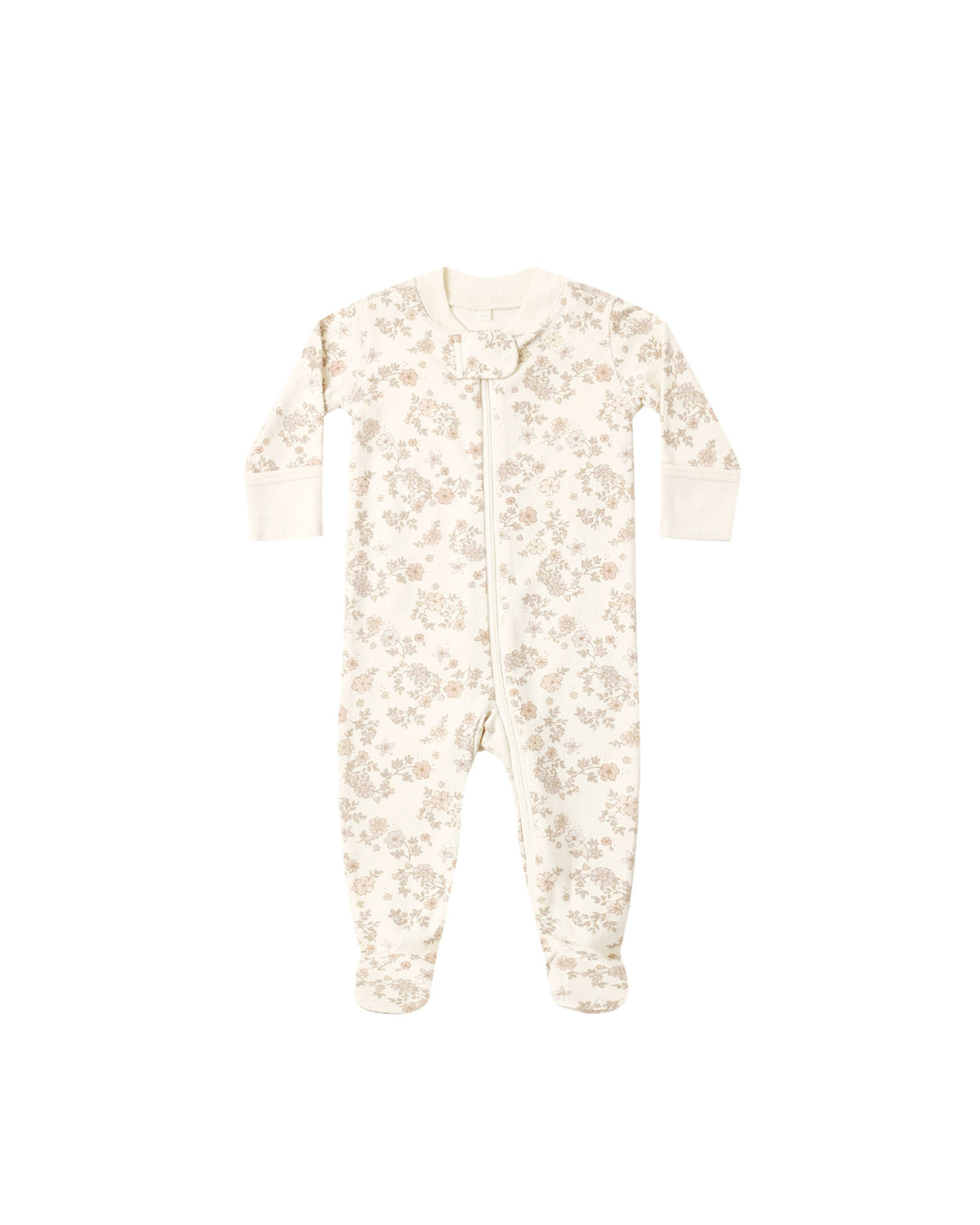 Zip Long Sleeve Sleeper Footie ll Floral Vine