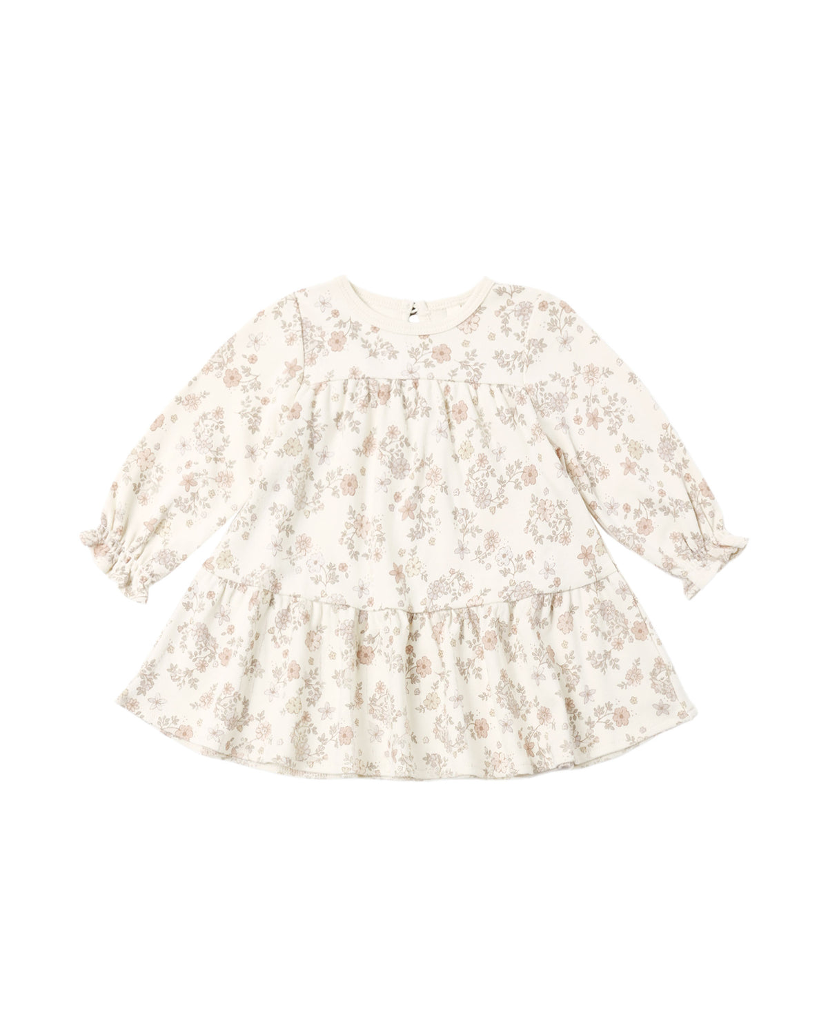 Tiered Jersey Dress ll Floral Vine