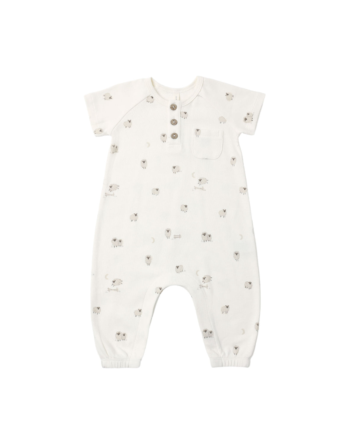 Short Sleeve Jumpsuit ll Sheep