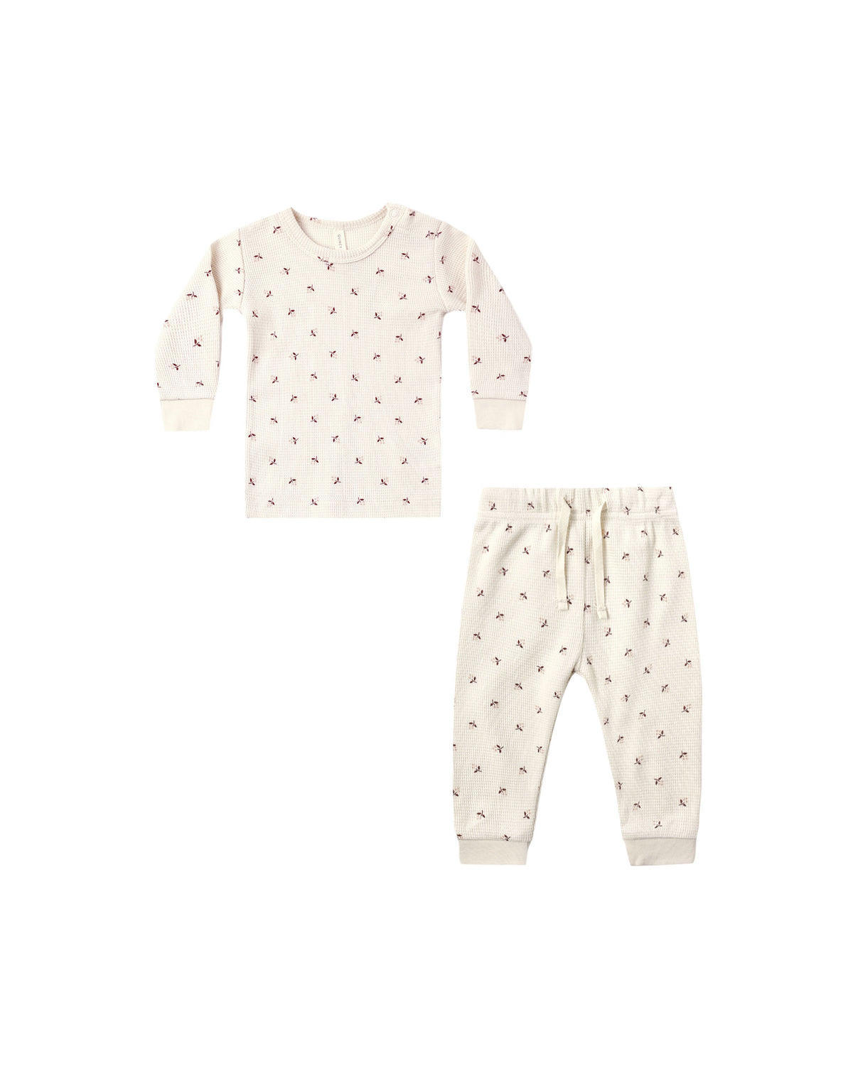 waffle sleep set in fall ditsy