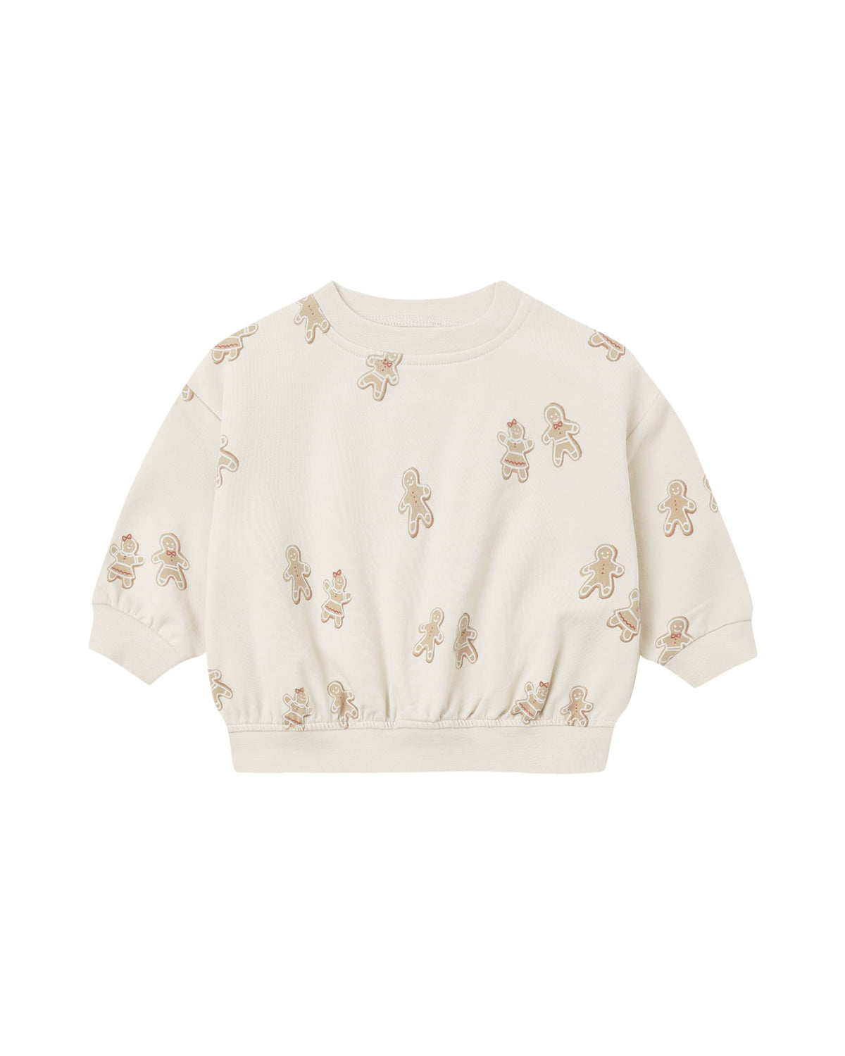 relaxed fleece sweatshirt in gingerbread