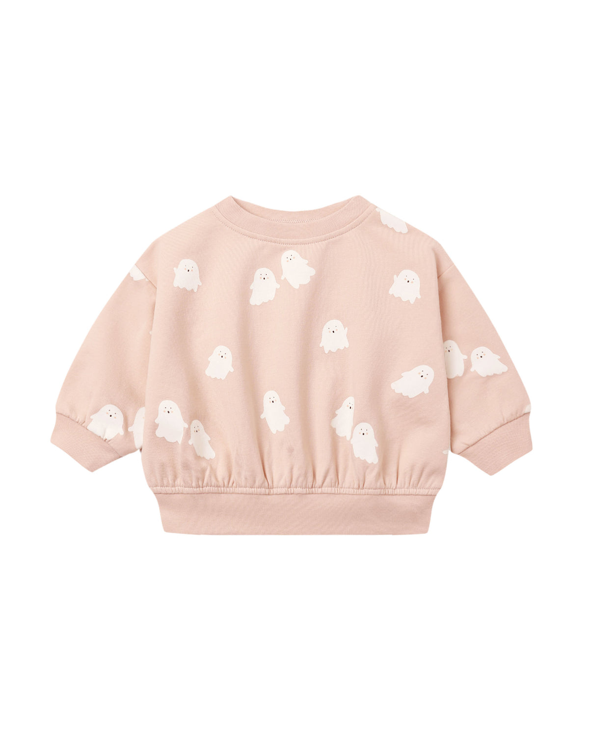 relaxed fleece sweatshirt in sweet ghost
