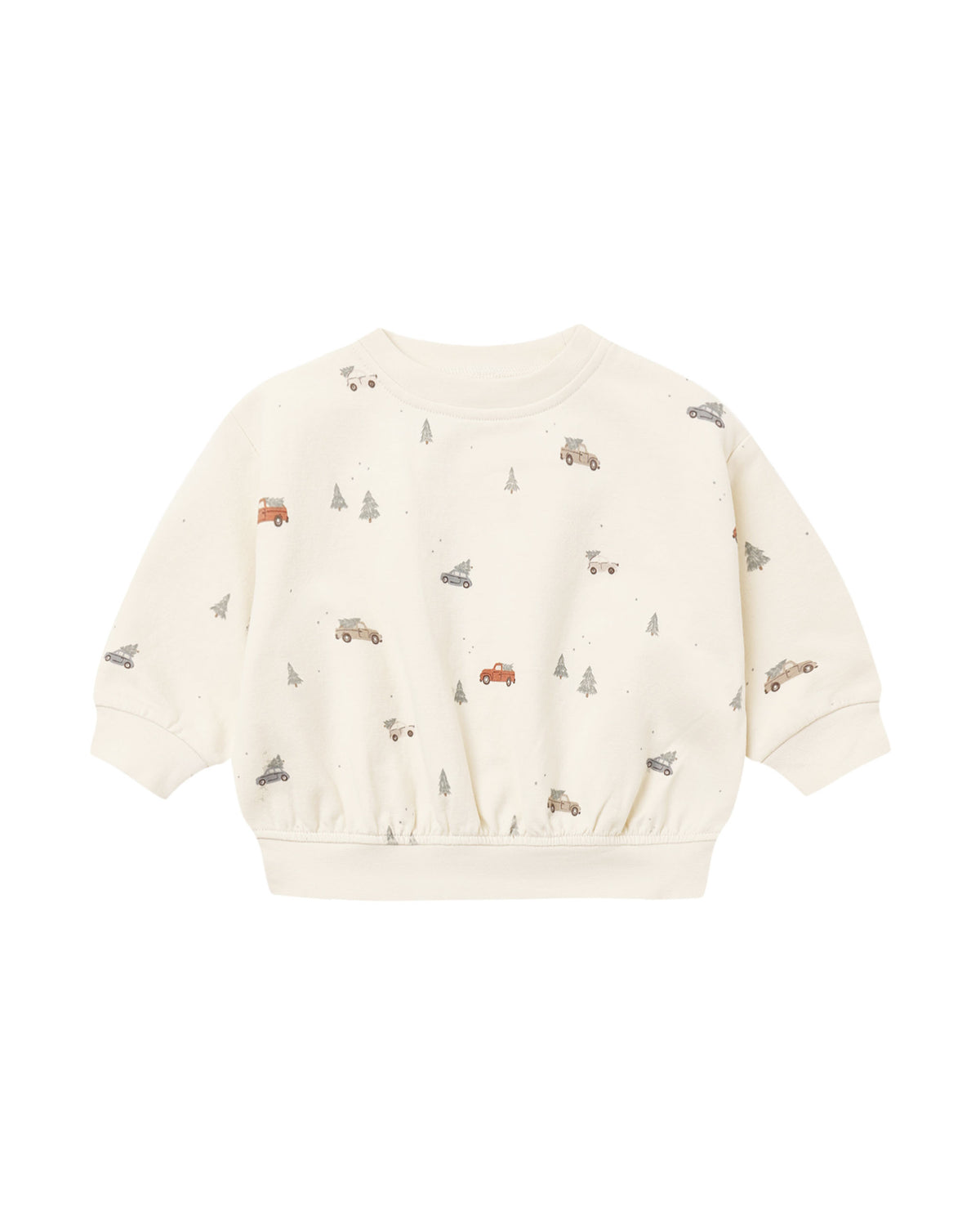 relaxed fleece sweatshirt in holiday drive