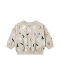 relaxed fleece sweatshirt in halloween things