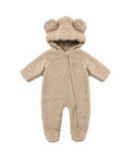 bear jumpsuit in latte